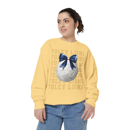 Foley Lions Volleyball Coquette Sweatshirt - Comfort Colors