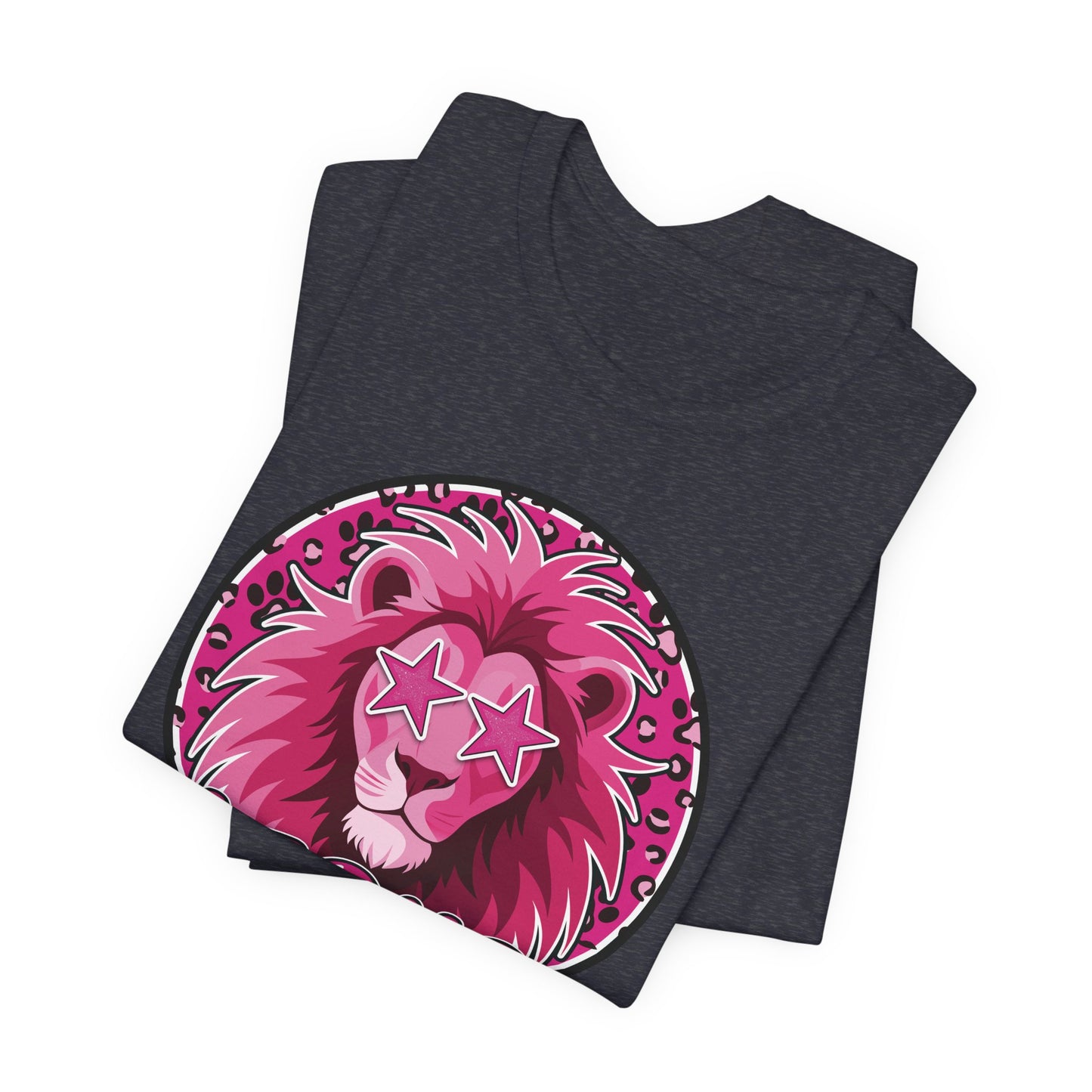 Preppy Pink Lion Tee - Bella Canvas