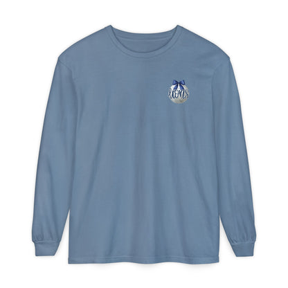 Foley Lions Volleyball Mom Long Sleeve T-Shirt- Comfort Colors