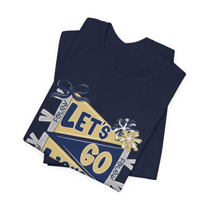Let's Go Lions Pennant Tee - Bella Canvas