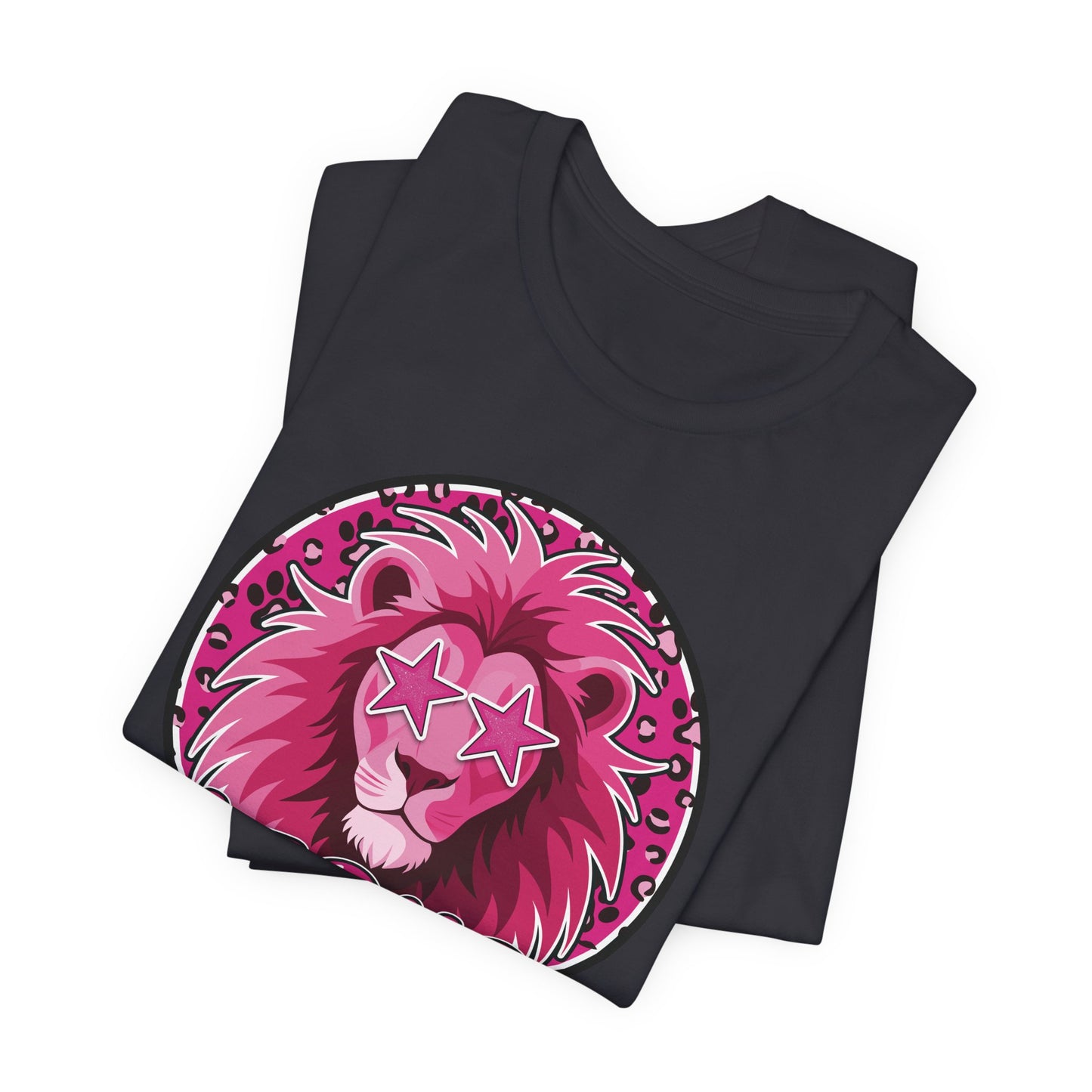 Preppy Pink Lion Tee - Bella Canvas