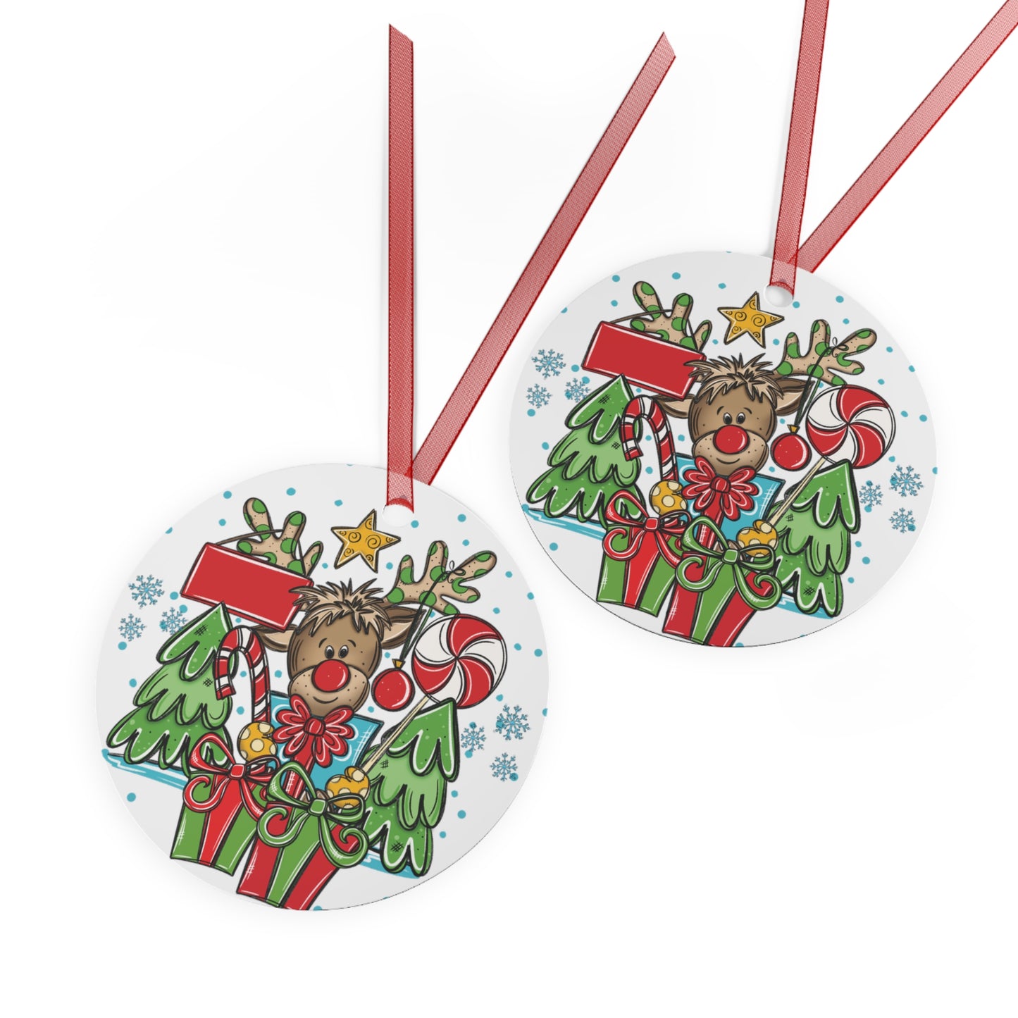 Personalized Boy Reindeer Ornament