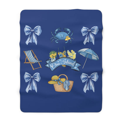 Coquette Ono Island Sherpa Fleece Blanket