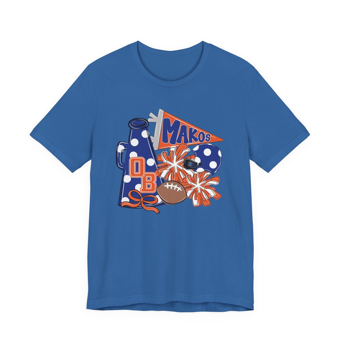 Adult Mega Makos Spirit Football Tee - Bella Canvas