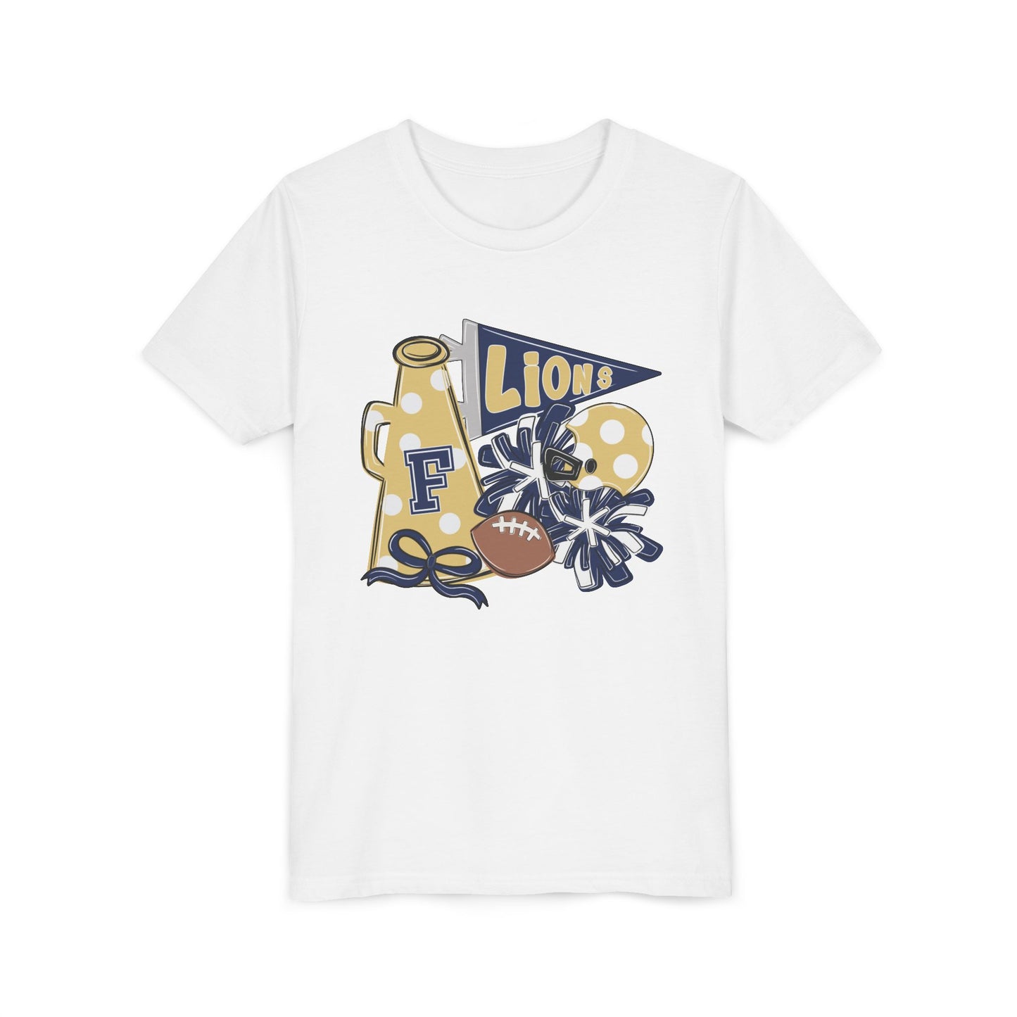Youth Lions Spirit Football Tee