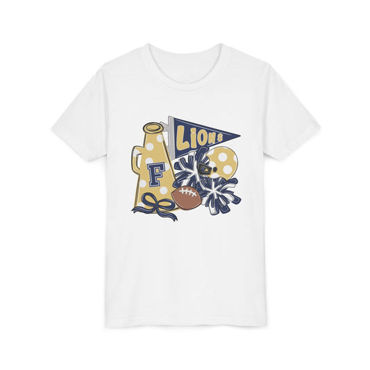 Youth Lions Spirit Football Tee