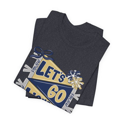 Let's Go Lions Pennant Tee - Bella Canvas