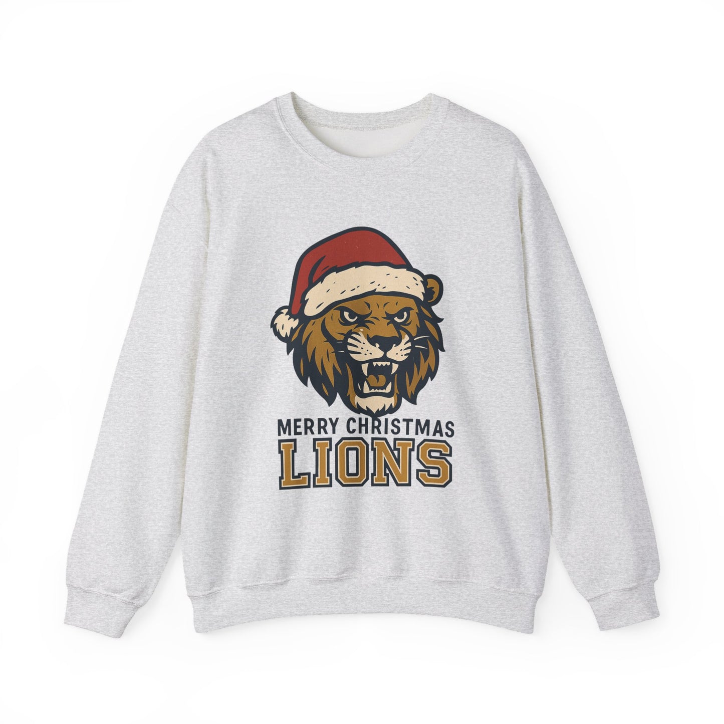 Merry Christmas Lions Sweatshirt — Gildan