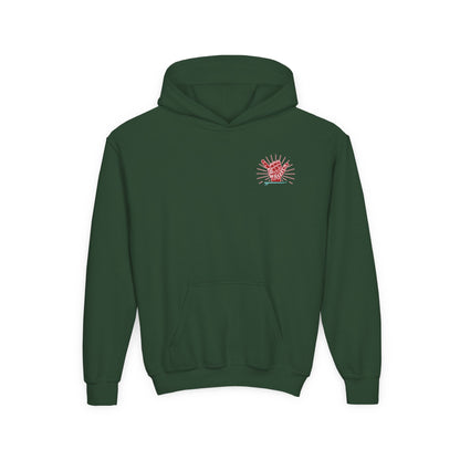 Youth Surfing Christmas Hoodie - Gildan