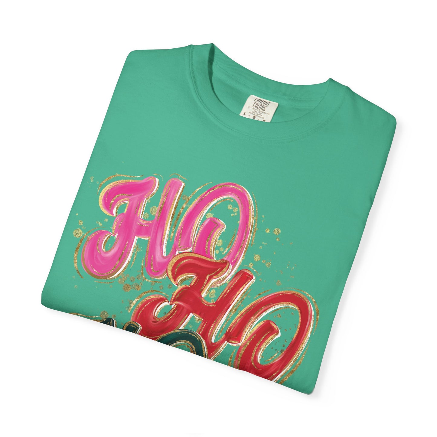 Ho Ho Ho Christmas Tee- Comfort Colors