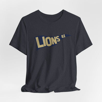 Adult #1 Lions Unisex Jersey Tee - Bella Canvas