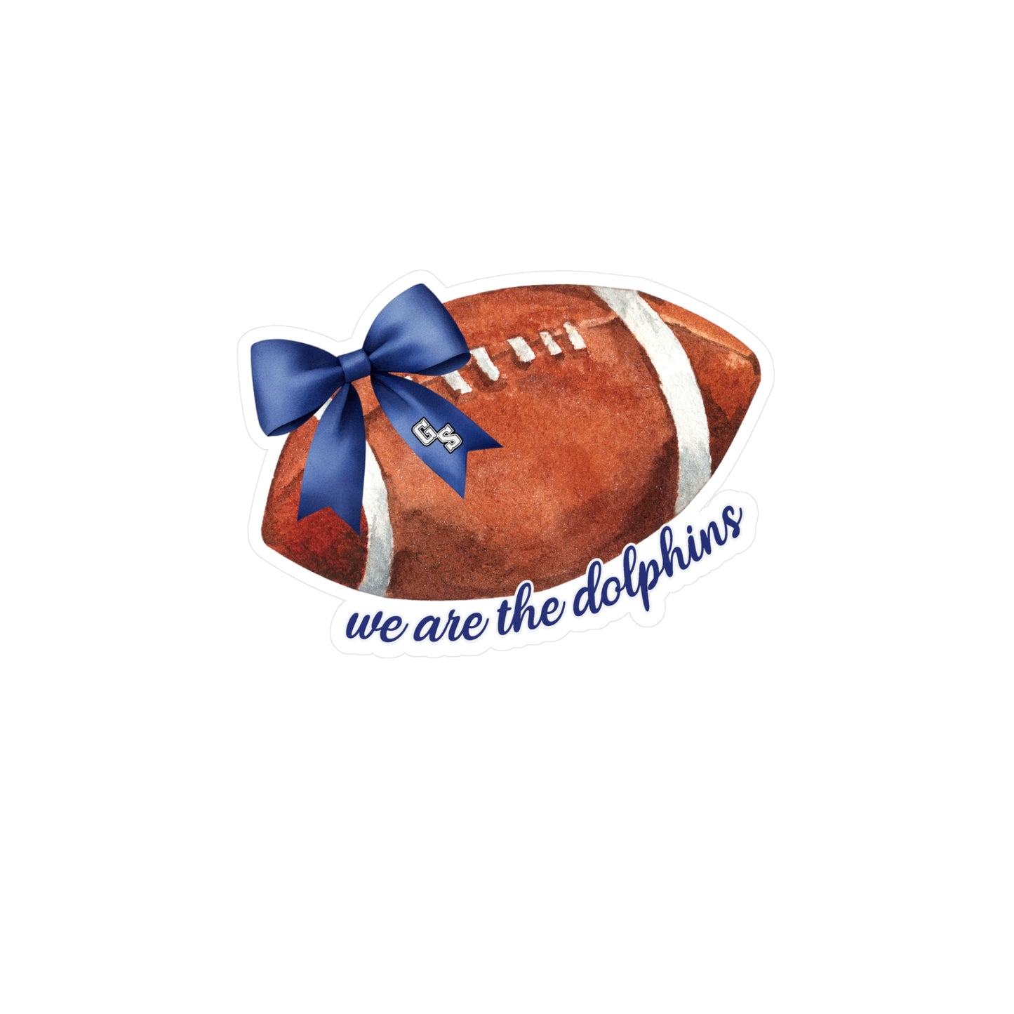 GS Coquette We are the Dolphins Vinyl Decal