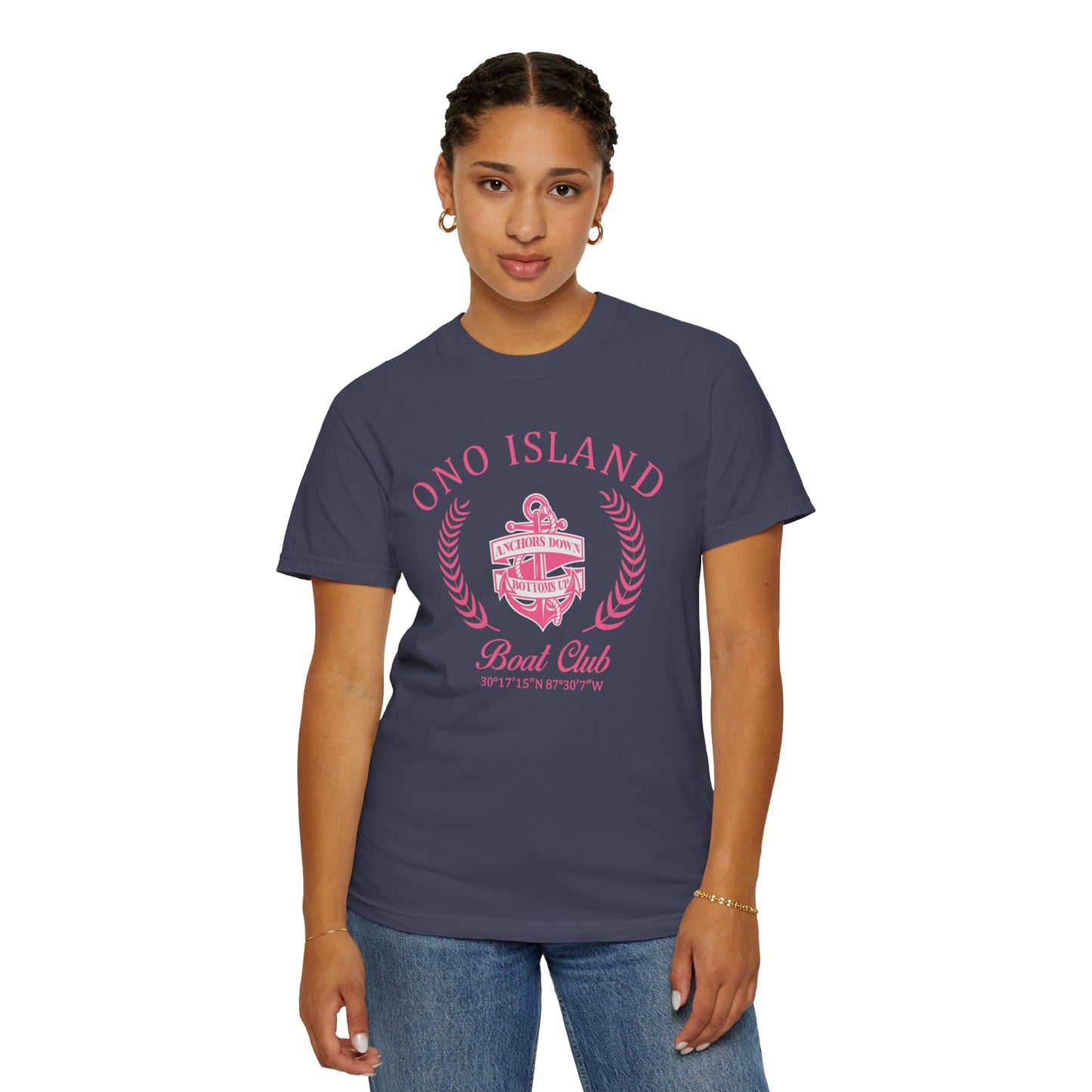 Ono Island Pink Boat Club - Comfort Colors