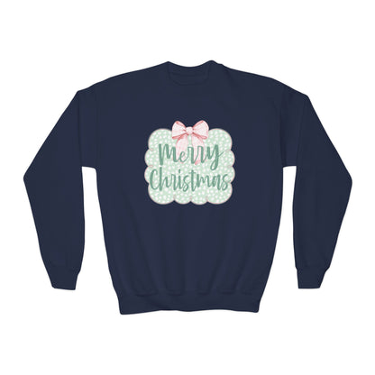 Merry Christmas Youth Sweatshirt - Gildan