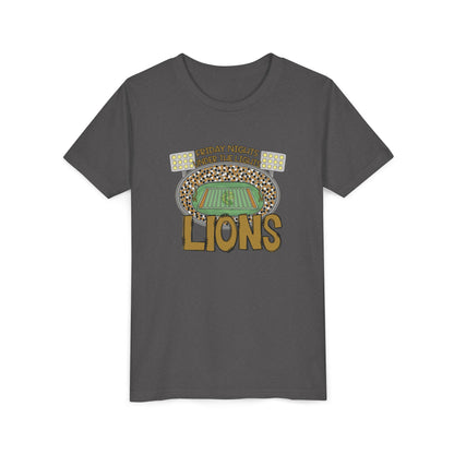Youth Lions Friday Nights Under the Lights - Bella Canvas