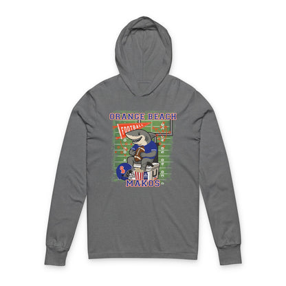 Adult Makos Tailgate Time Long Sleeve Tee - Bella Canvas