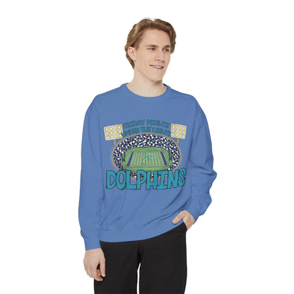 Adult Friday Night Lights Dolphins Sweatshirt - Comfort Colors