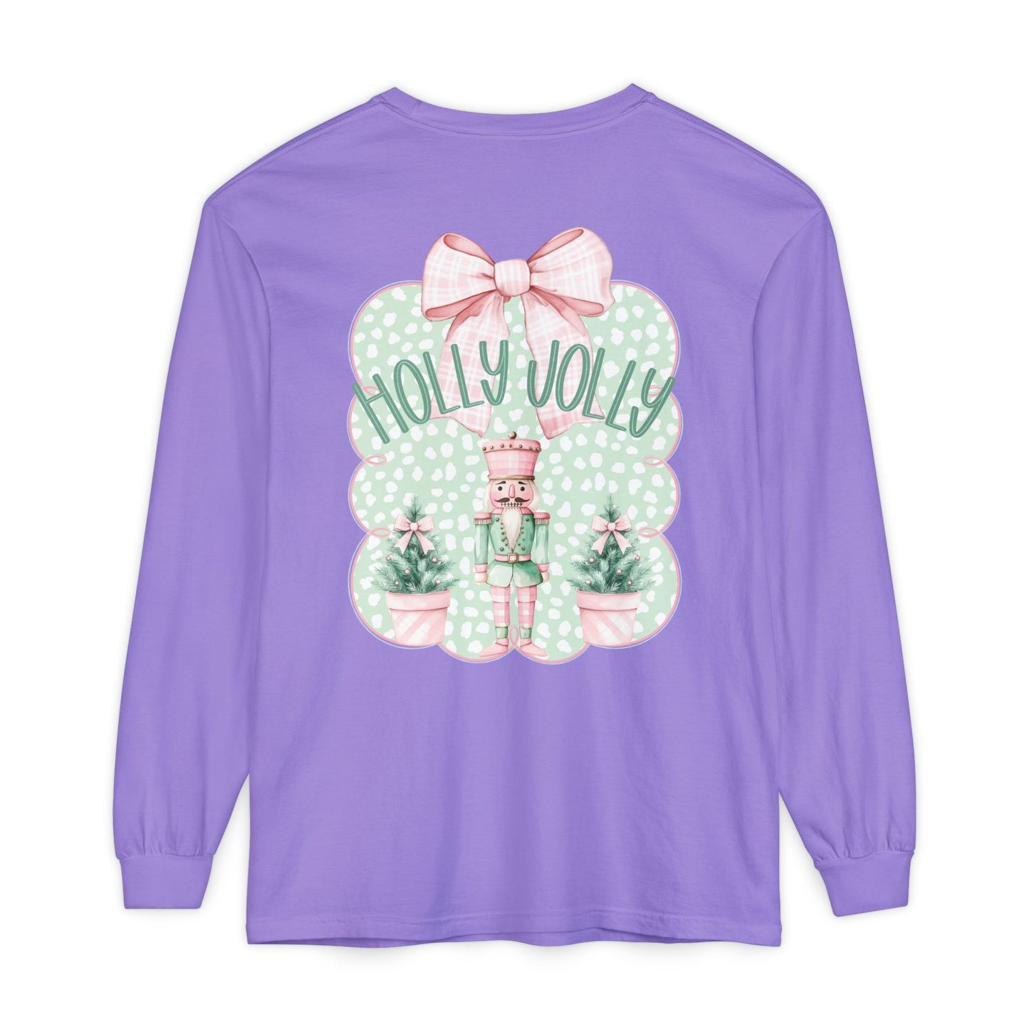 Holly Jolly Long Sleeve Tee - Comfort Colors