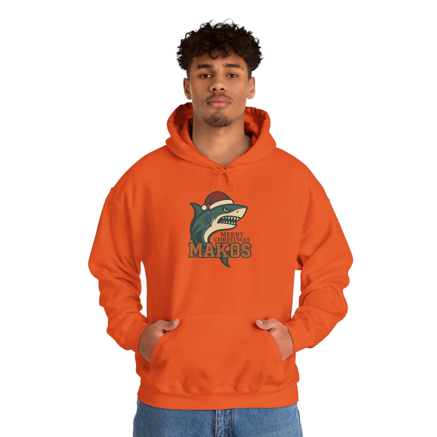 Merry Christmas Makos Hoodie - Gildan