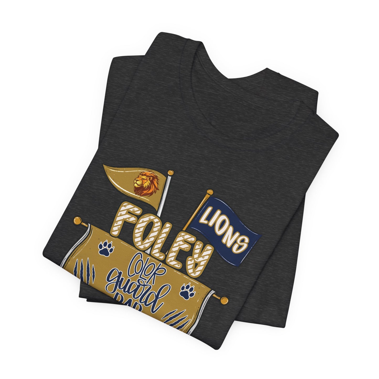Adult Lions Color Guard Mom Tee - Bella Canvas