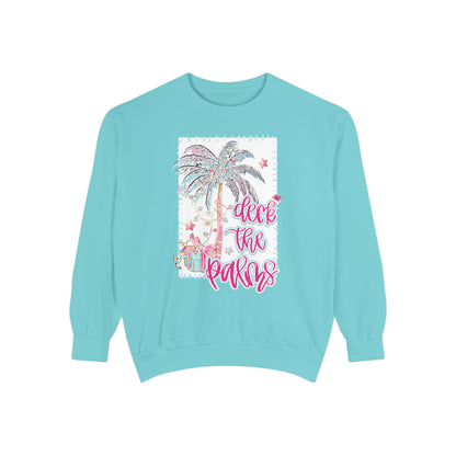 Deck the Palms Sweatshirt - Comfort Colors