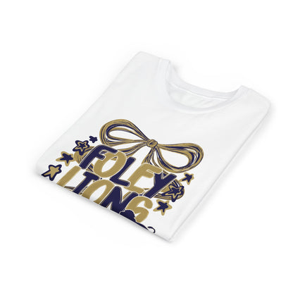 Youth Foley Lions Bow Tee - Bella Canvas