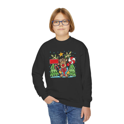 Personalized Boy Reindeer Sweatshirt