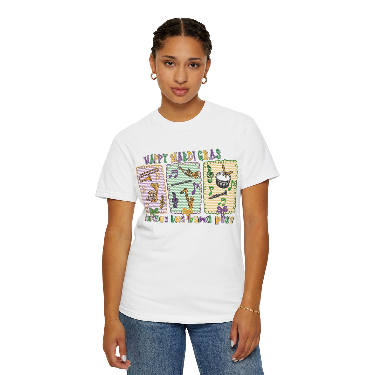 Happy Mardi Gras Jazz T-Shirt — Let the Good Times Roll Shirt