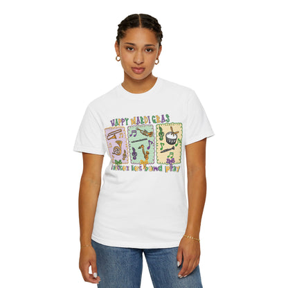 Happy Mardi Gras Jazz T-Shirt — Let the Good Times Roll Shirt