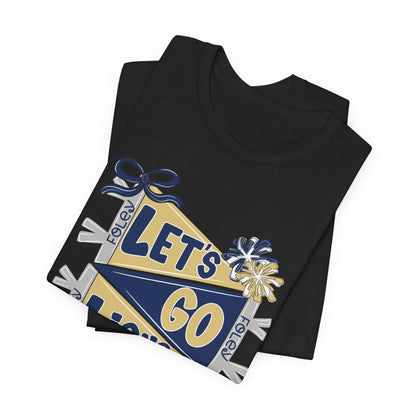 Let's Go Lions Pennant Tee - Bella Canvas