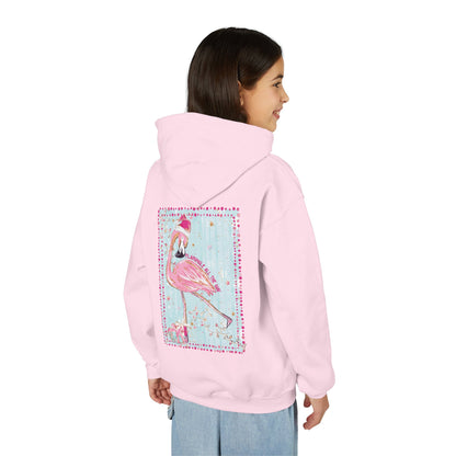 Flamingle All The Way Flamingo Hoodie - Gildan