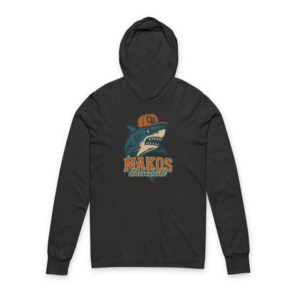 Makos Baseball Unisex Hooded Tee - Bella Canvas