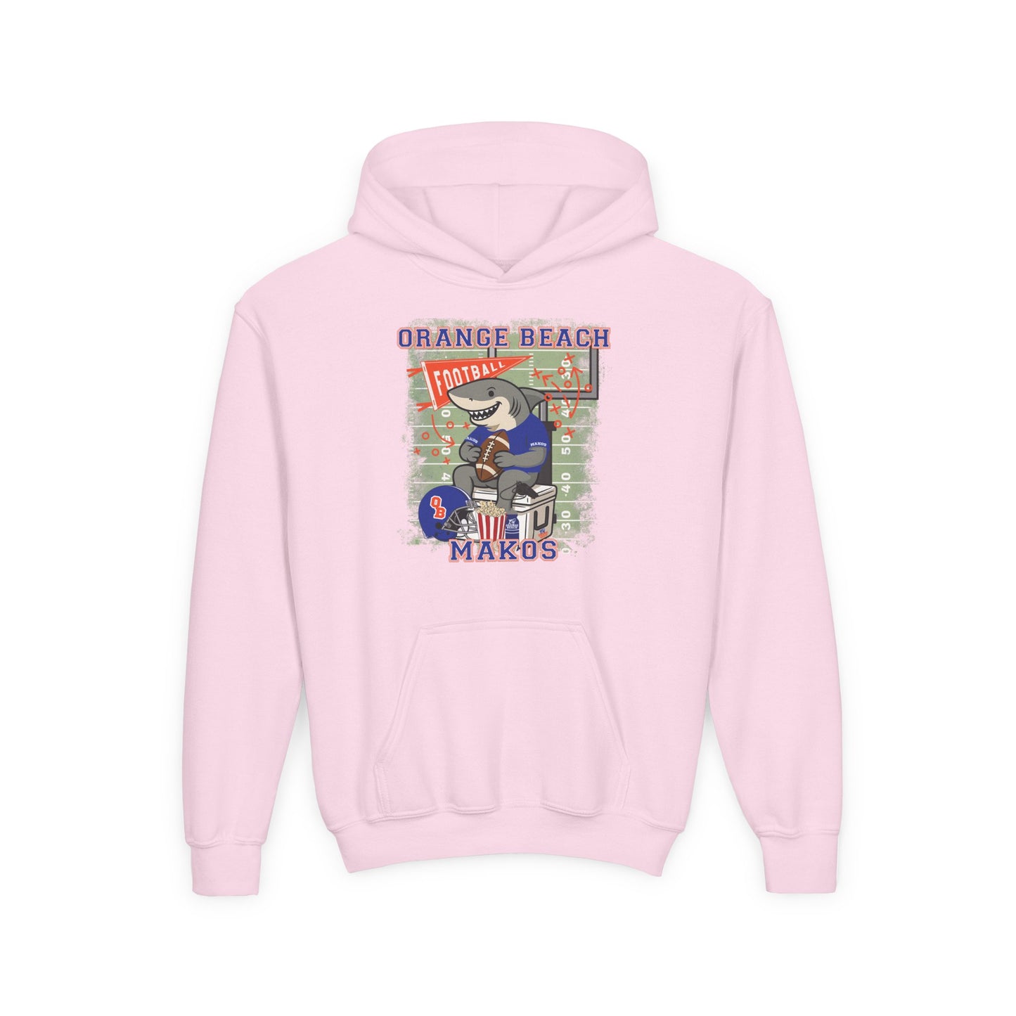 Youth Makos Tailgate Time Hoodie - Gildan