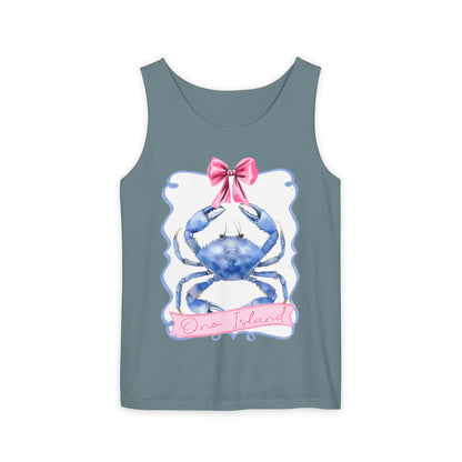 Ono Island Preppy Crab Tank Top - Comfort Colors