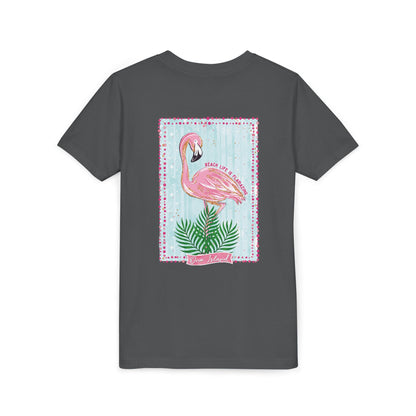 Beach Life is Flamazing Flamingo Tee - Bella Canvas
