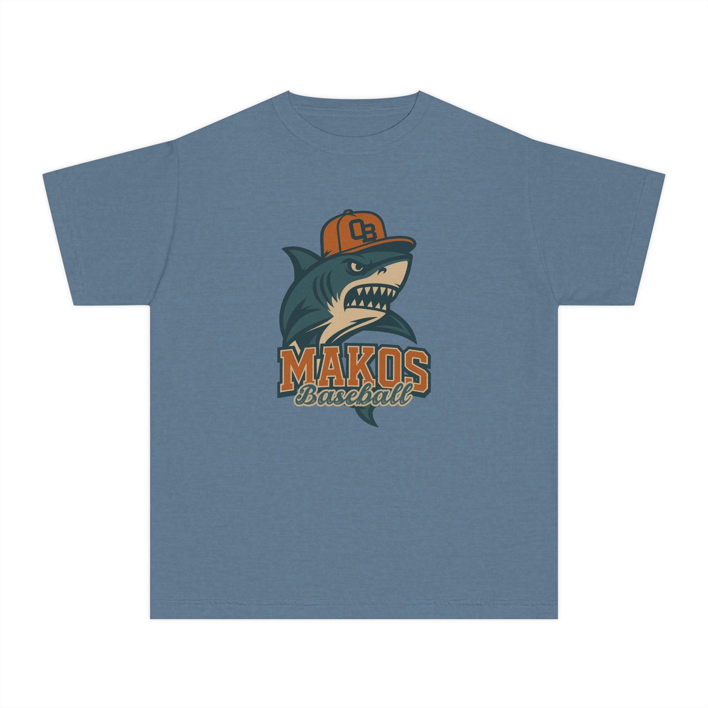Makos Youth Baseball Tee - Comfort Colors