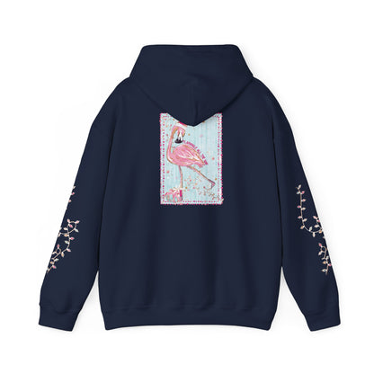 Flamingo Flamingle All The Way Hoodie - Gildan