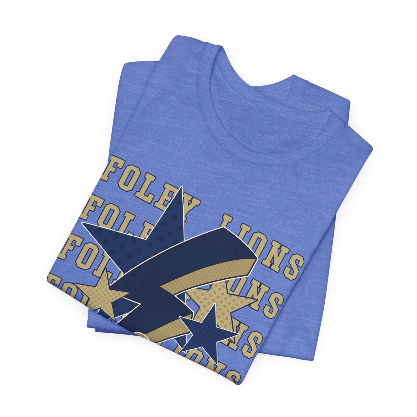 Foley Lions Hearts, Stars, Lightning Tee - Bella Canvas