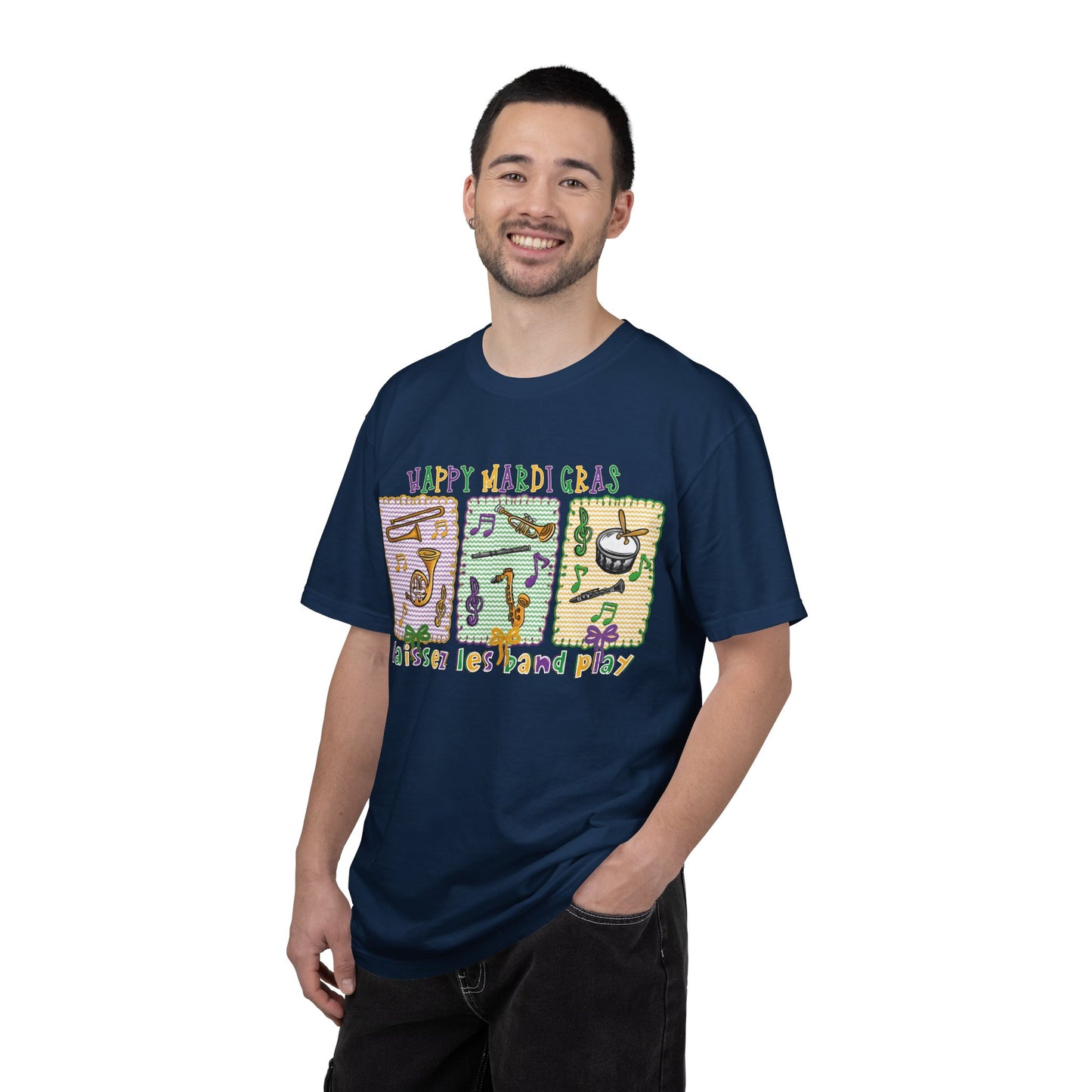 Happy Mardi Gras Jazz T-Shirt — Let the Good Times Roll Shirt