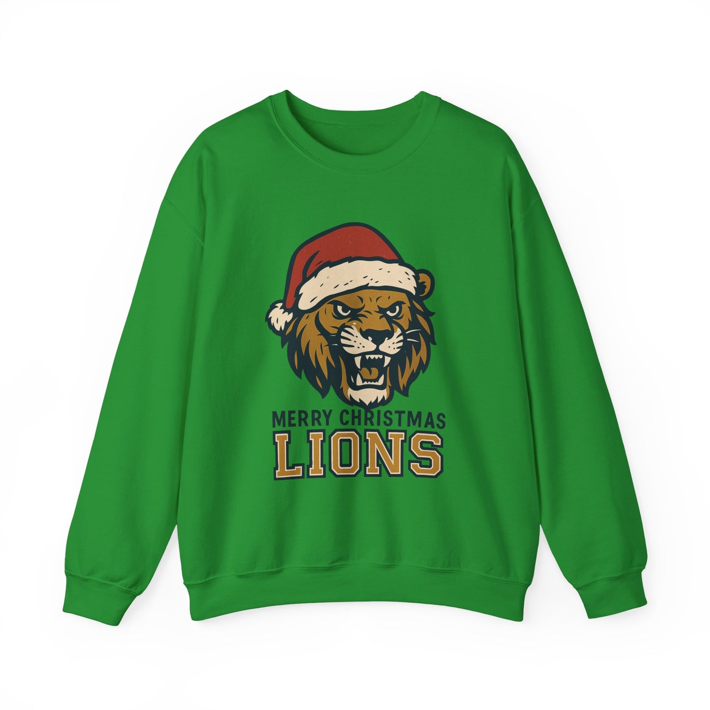 Merry Christmas Lions Sweatshirt — Gildan