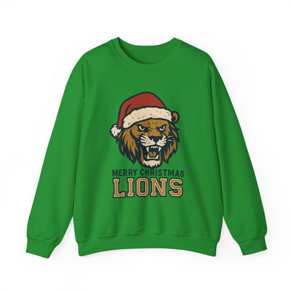 Merry Christmas Lions Sweatshirt — Gildan