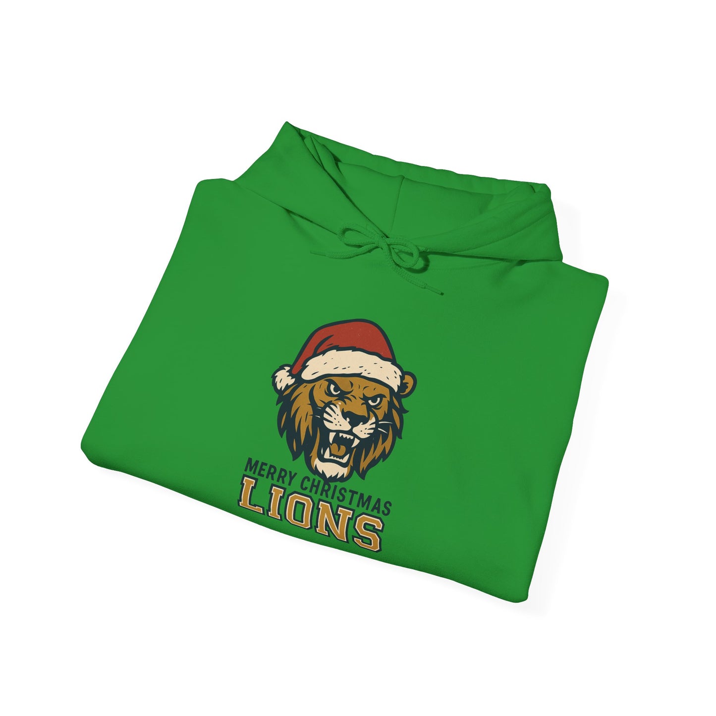 Merry Christmas Lions Hoodie — Gildan