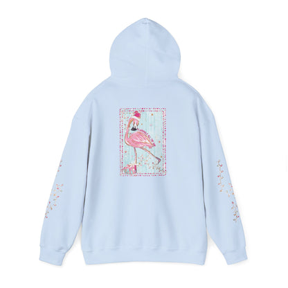 Flamingo Flamingle All The Way Hoodie - Gildan