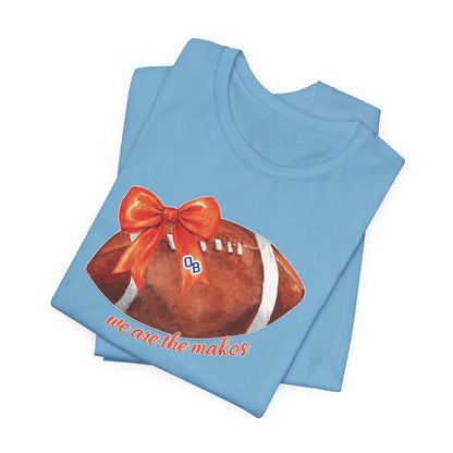 Adult Coquette Makos Football TShirt - Bella canvas