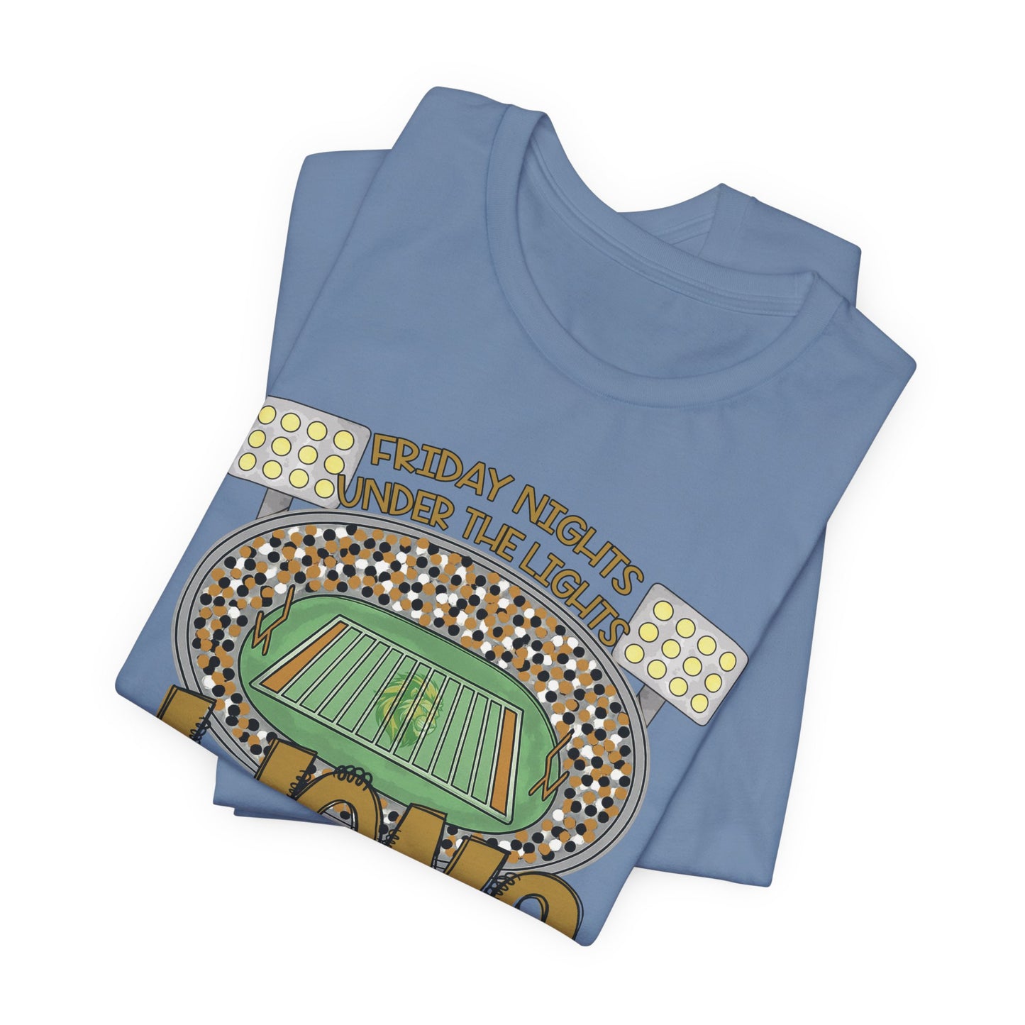 Adult LionsFriday Nights Under the Lights Tee - Bella Canvas