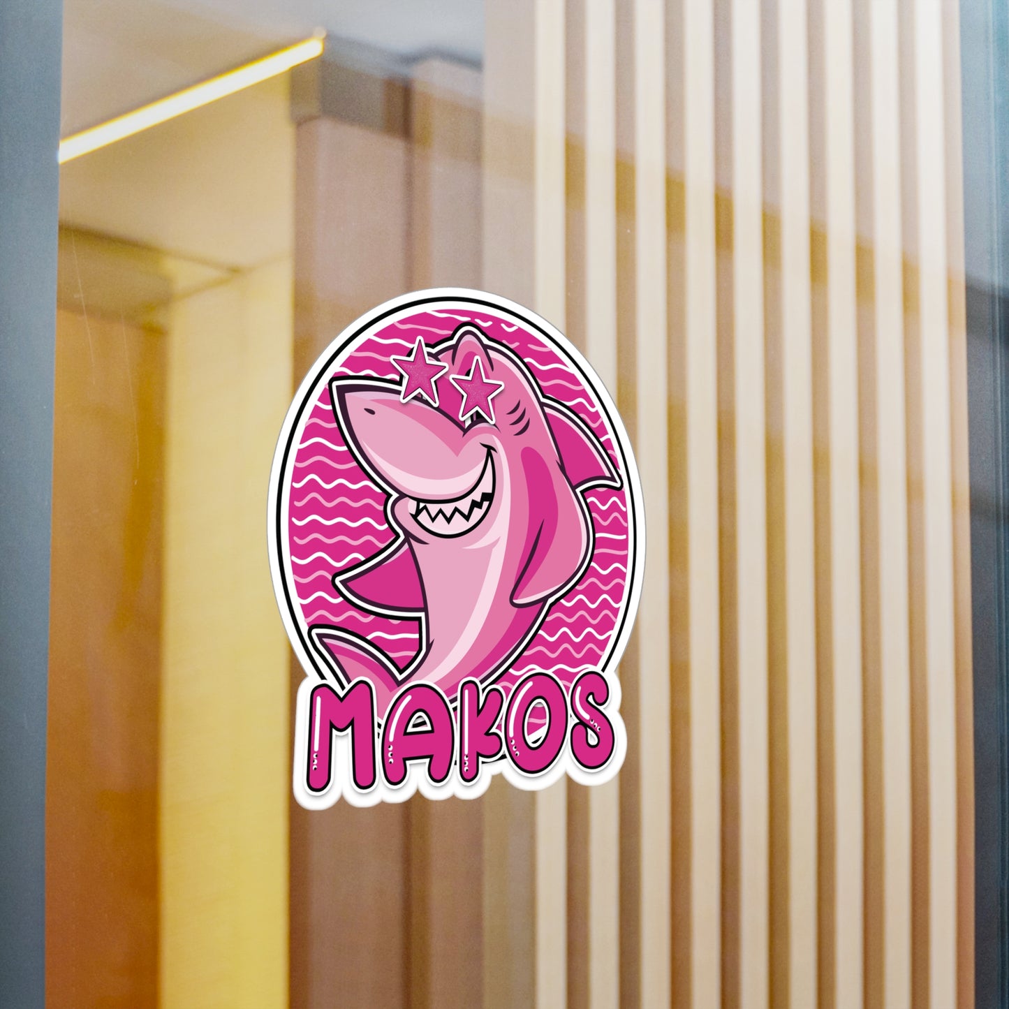 Preppy Pink Makos Vinyl Decals