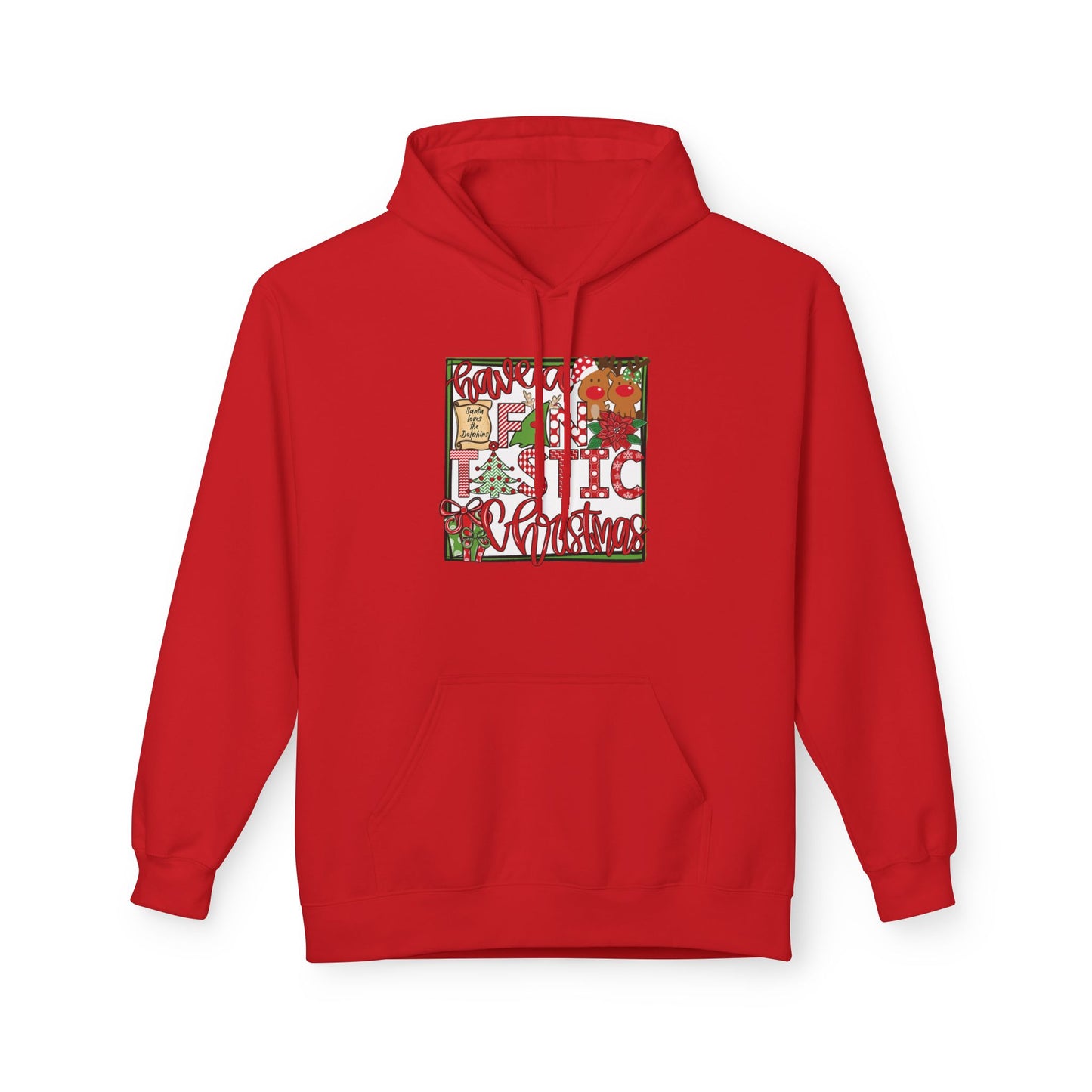 Dolphins Christmas Hoodie - Gildan