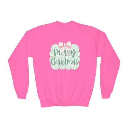 Merry Christmas Youth Sweatshirt - Gildan