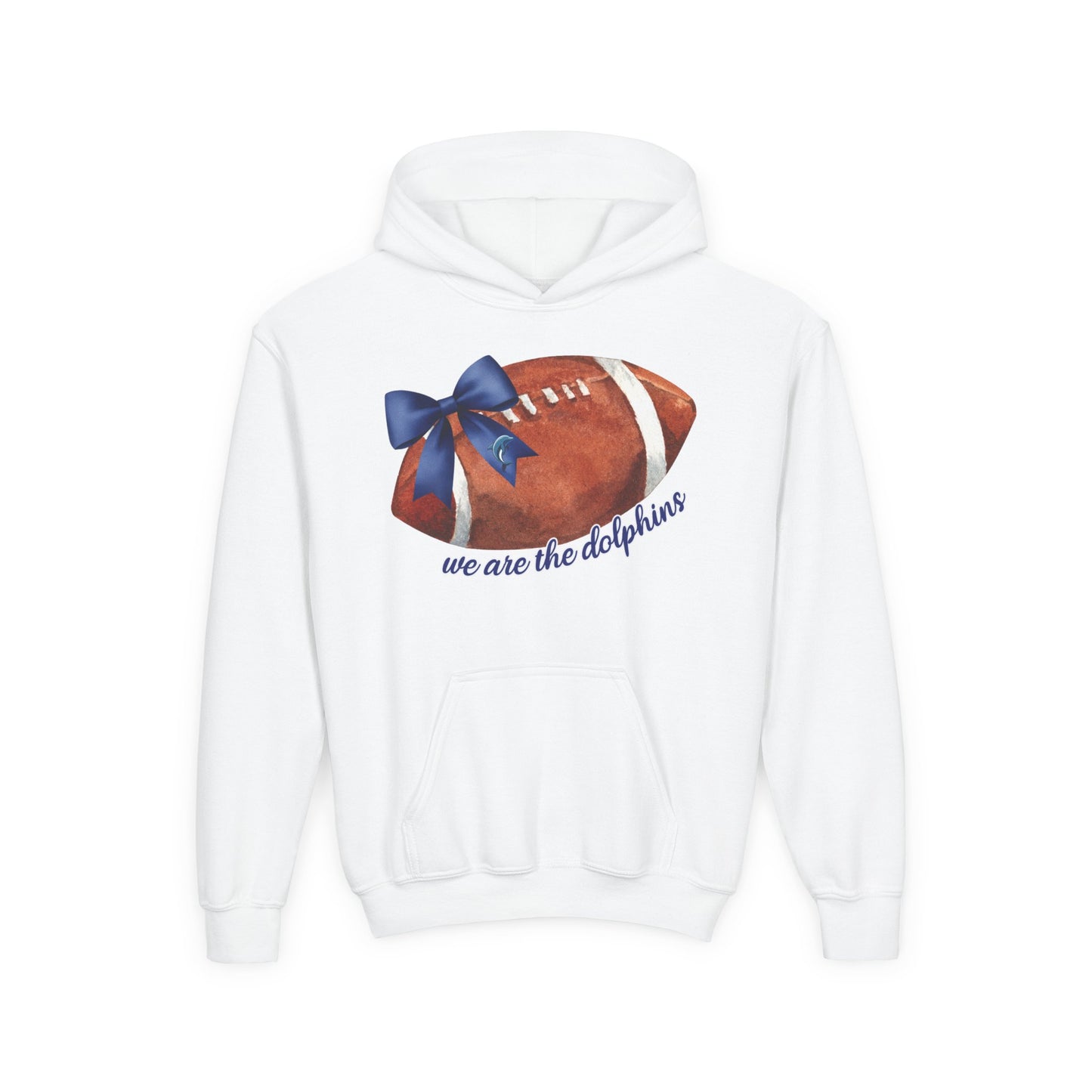 Youth Dolphin Bow We Are the Dolphins Hoodie