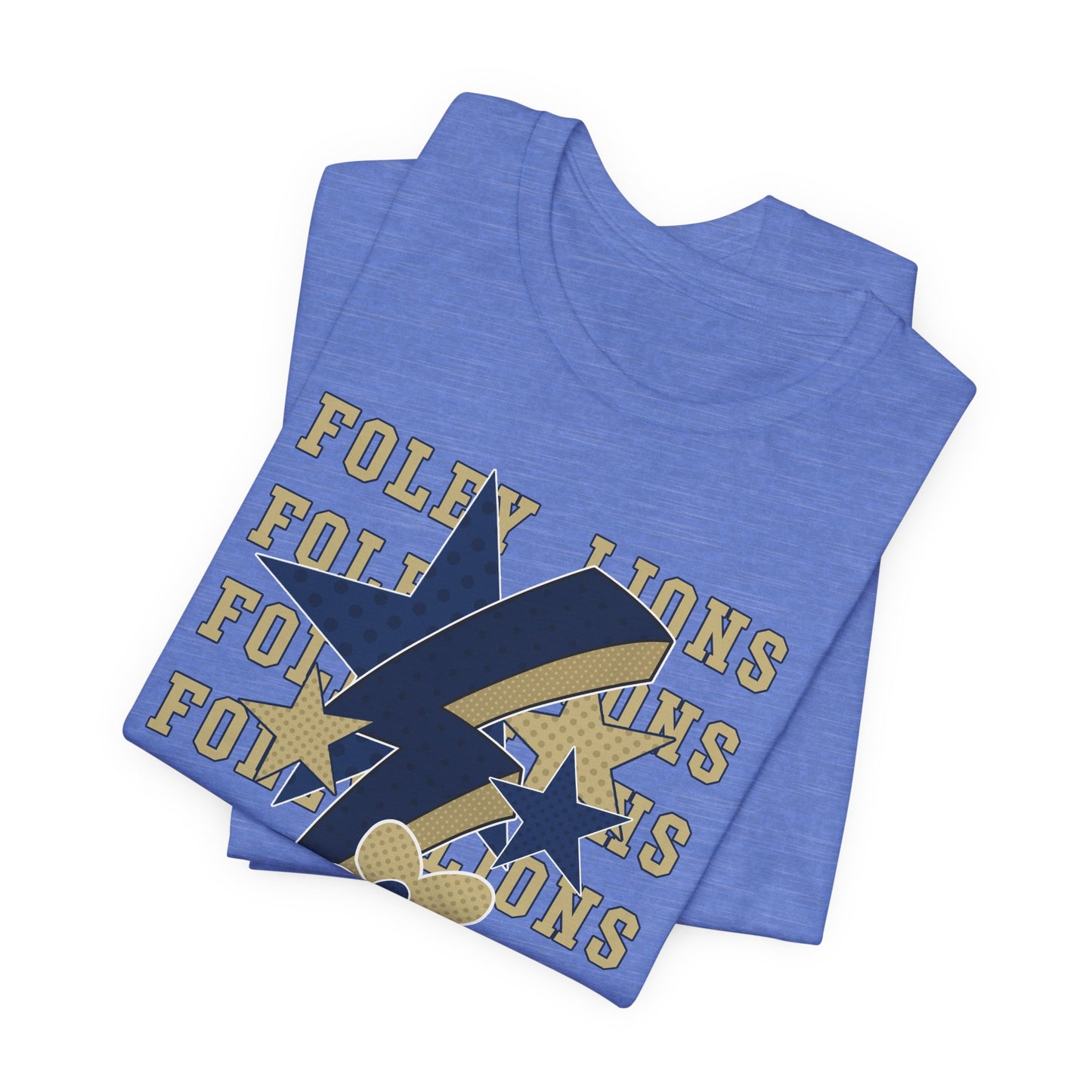 Lions Hearts, Stars, Lightning Graphic Tee - Bella Canvas